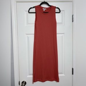 Nine West Coral Pink Midi Dress, Size S